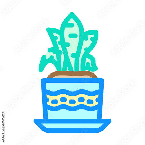 indoor plants urban gardening color icon vector. indoor plants urban gardening sign. isolated symbol illustration