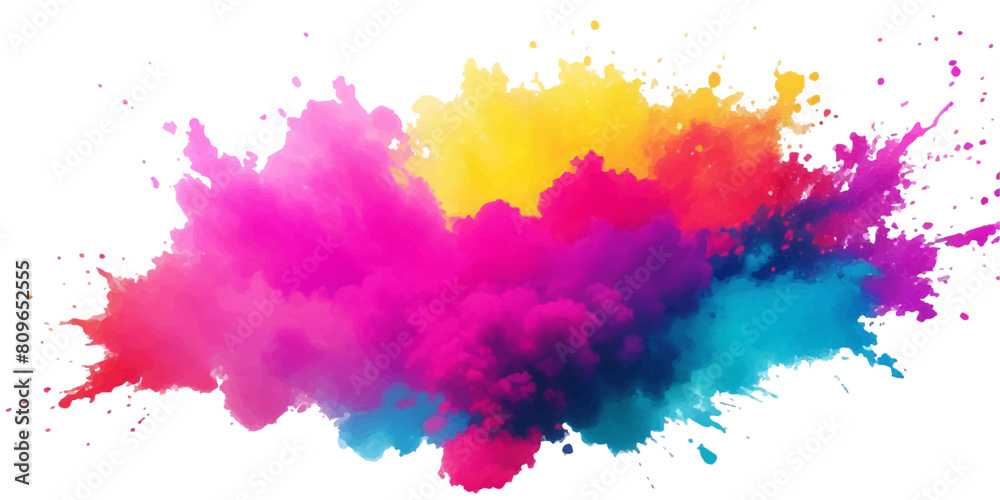 custom made wallpaper toronto digitalMulticolor powder explosion on White background. Colored cloud. Colorful dust explode. Paint Holi. colorful rainbow Holi paint color powder explosion with bright colors isolated white background