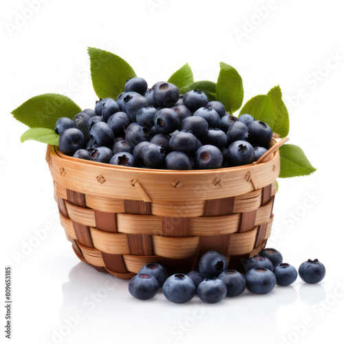 Wallpaper Mural fresh blueberry in basket Torontodigital.ca