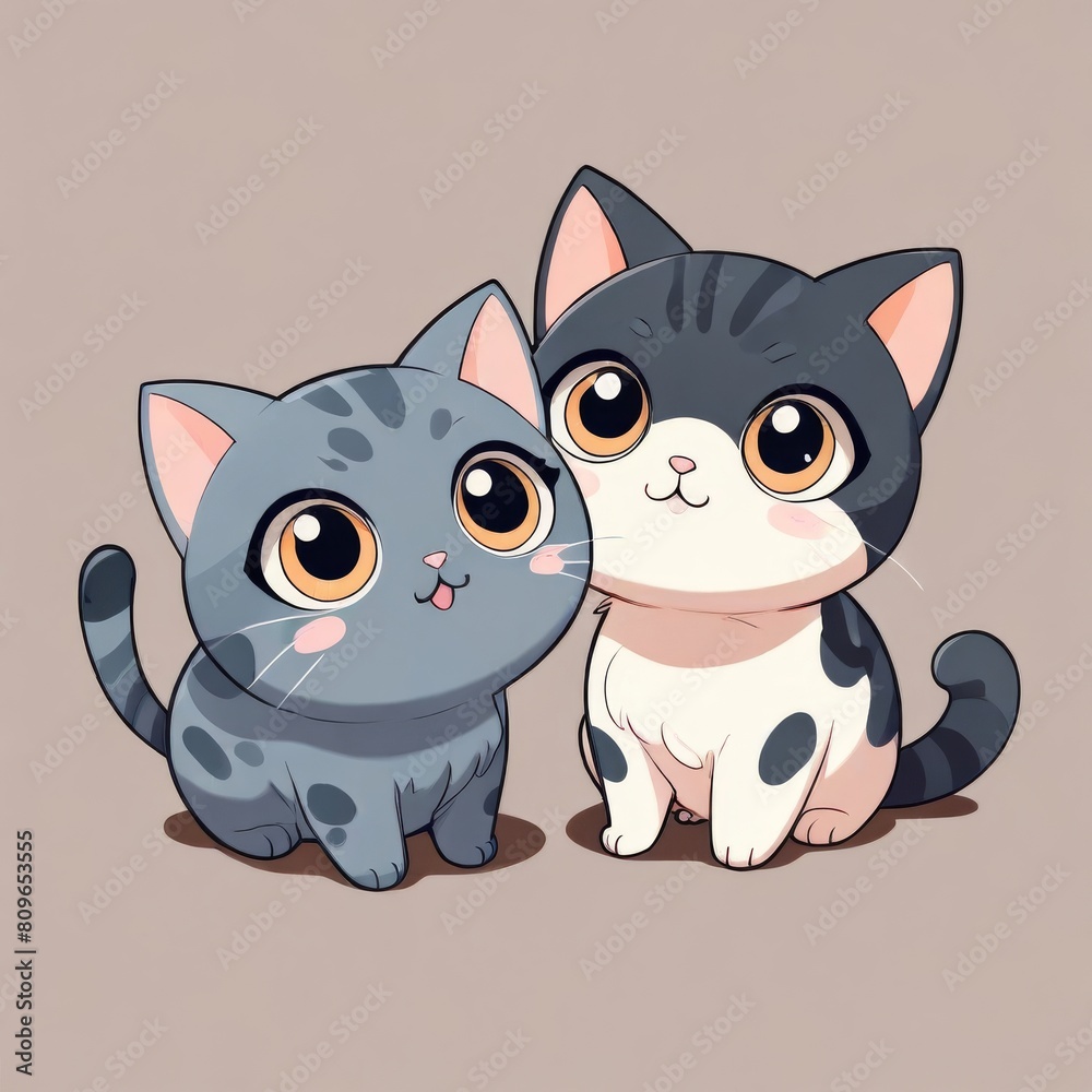 cute cat with big eyes in anime cute cat with big eyes in anime
