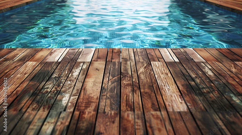 Special wooden board around the swimming pool texture background Special wooden board around the swimming pool texture background