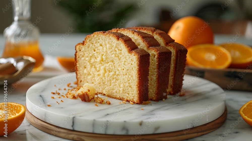 Traditional vanilla pound cake with orange extract Traditional vanilla pound cake with orange extract