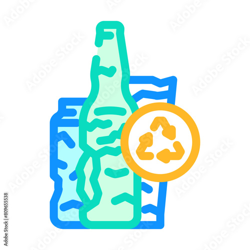 ewaste waste sorting color icon vector. ewaste waste sorting sign. isolated symbol illustration