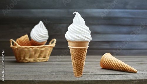  Indulge in Realistic Soft Serve Delight  The Waffle Cone Experience 