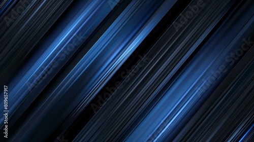 Modern Blue Black Lines Presentation Background Generative AI