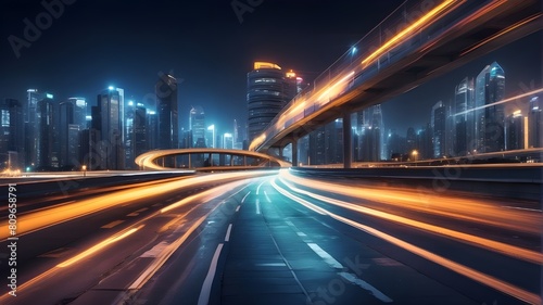 "City Lights Aglow: Exploring Urban Dynamics and Transportation Speed on China's Bustling Night Highways, Navigating the Night: A Journey Through China's Urban Landscape, From Downtown Skylines 