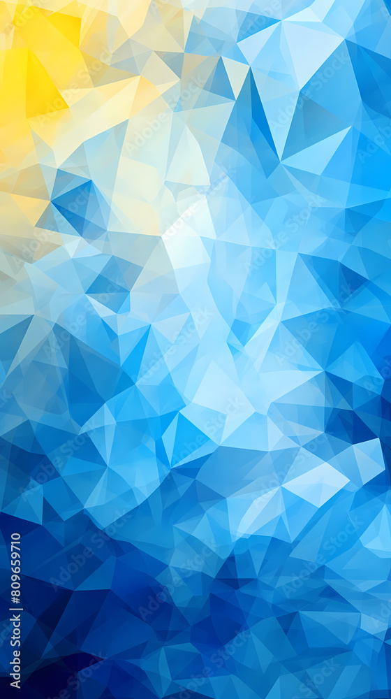 Fototapeta premium Geometric shapes abstract illustration