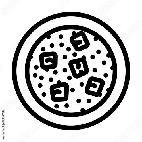palak paneer indian cuisine line icon vector. palak paneer indian cuisine sign. isolated contour symbol black illustration