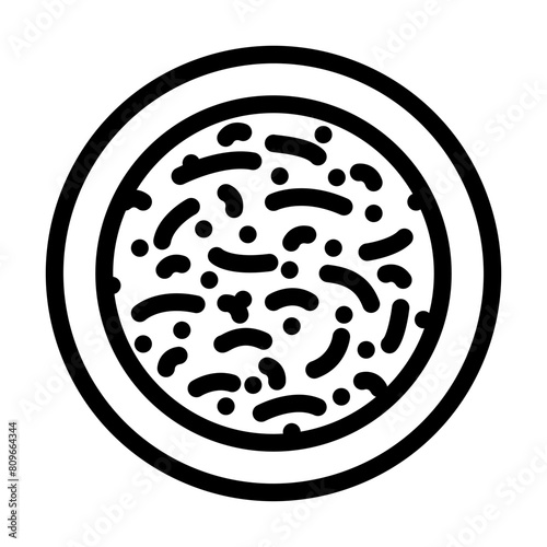 bhindi masala indian cuisine line icon vector. bhindi masala indian cuisine sign. isolated contour symbol black illustration