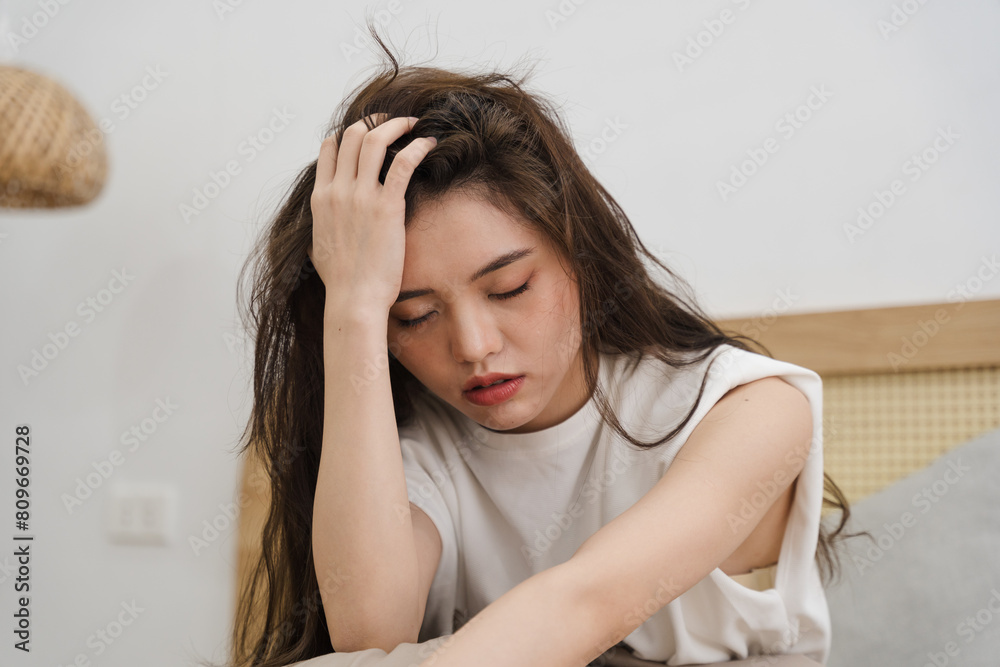 Portrait of beautiful young Asian girl at home Portrait of beautiful young Asian girl at home