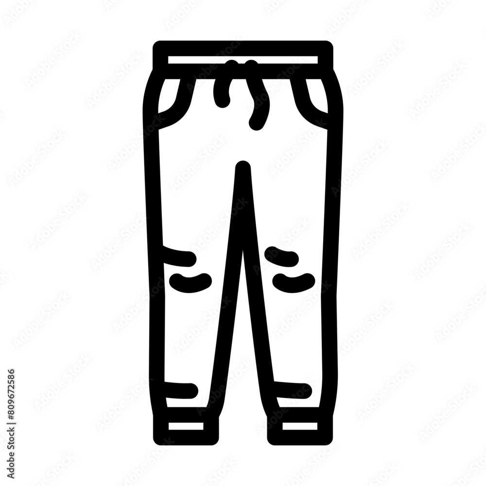 track pants streetwear cloth fashion line icon vector. track pants streetwear cloth fashion sign. isolated contour symbol black illustration track pants streetwear cloth fashion line icon vector. track pants streetwear cloth fashion sign. isolated contour symbol black illustration