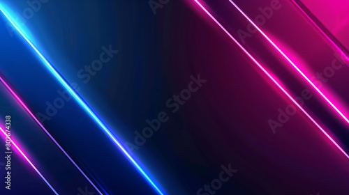 Modern abstract background, dark gradient with neon light
