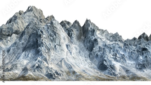 Majestic Peak: Towering Snow-Clad Mountain