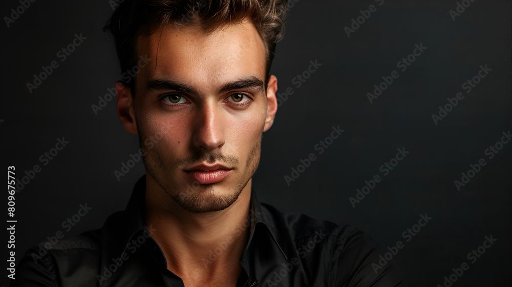Studio portrait of a handsome european man Studio portrait of a handsome european man