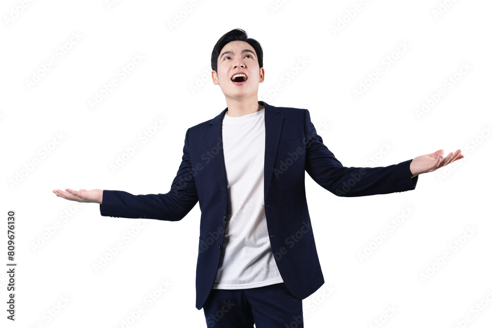 Asian businessman, wearing suit Asian businessman, wearing suit