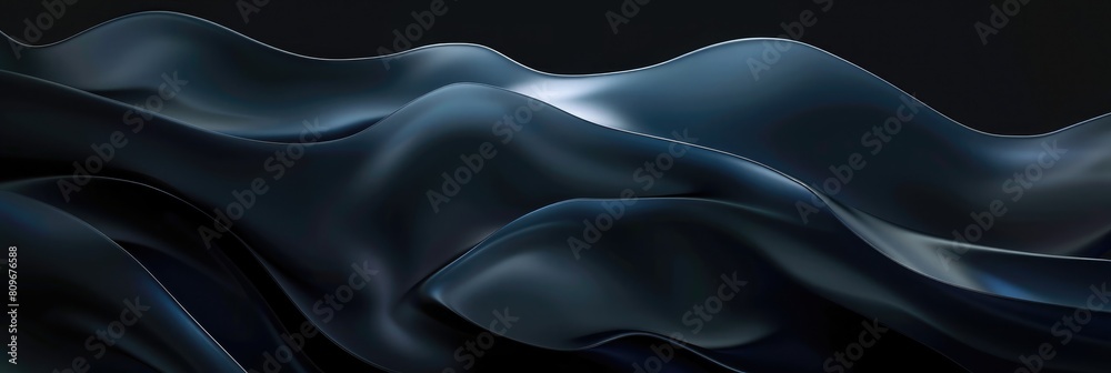 Obraz premium black wavy background. Luxury abstract background