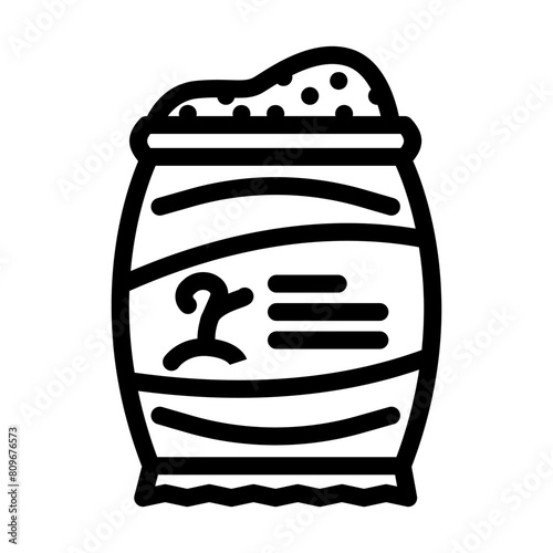fertilizer urban gardening line icon vector. fertilizer urban gardening sign. isolated contour symbol black illustration