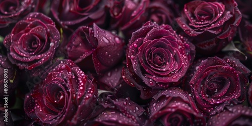 background of burgundy roses