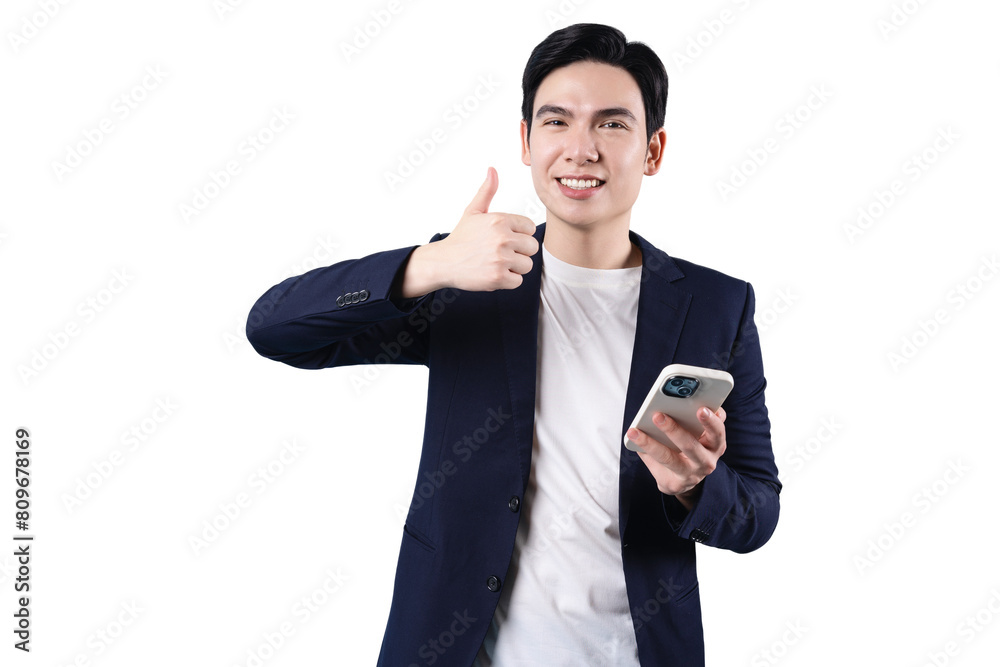 Asian businessman, wearing suit Asian businessman, wearing suit