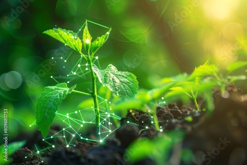 Water conservation tech. Smart irrigation, sustainable use. concept. Eco-awareness, green future. Beautiful simple AI generated image in 4K, unique.