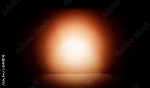 Abstract background light bulb in dark space