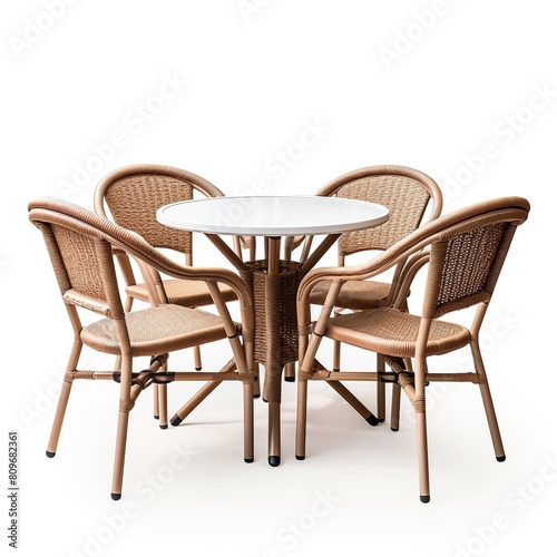 Outdoor dining set beige