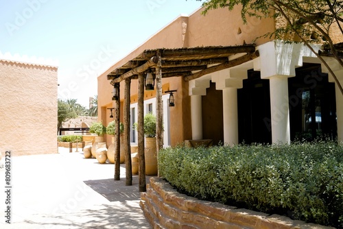 street in the desert of Saudi Arabia country