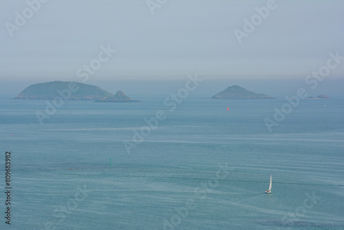 Magnifique vue sur la baie de Paimpol depuis la tour Kerroc h    Ploubazlanec - Bretagne France