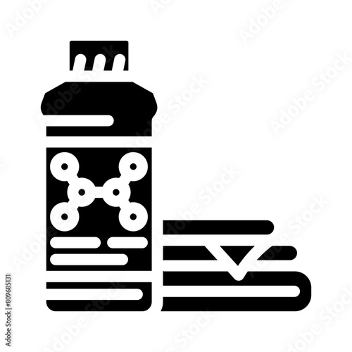 perc perchloroethylene dry cleaning glyph icon vector. perc perchloroethylene dry cleaning sign. isolated symbol illustration
