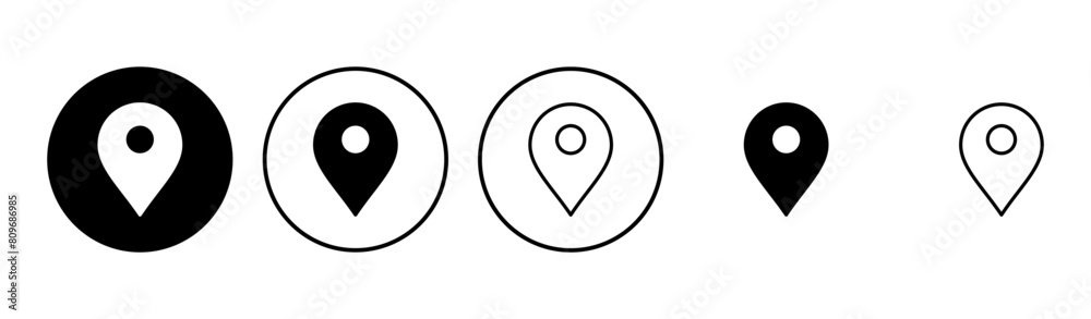Pin icon set. Location icon vector. destination icon. map pin Pin icon set. Location icon vector. destination icon. map pin
