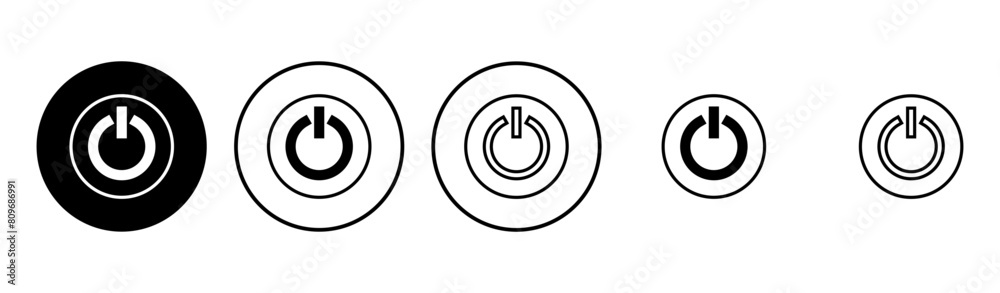Power icon set. Power Switch Icon. Electric power Power icon set. Power Switch Icon. Electric power