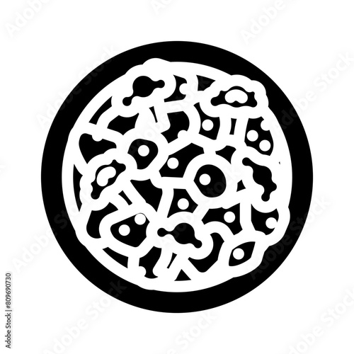 aloo gobi indian cuisine glyph icon vector. aloo gobi indian cuisine sign. isolated symbol illustration
