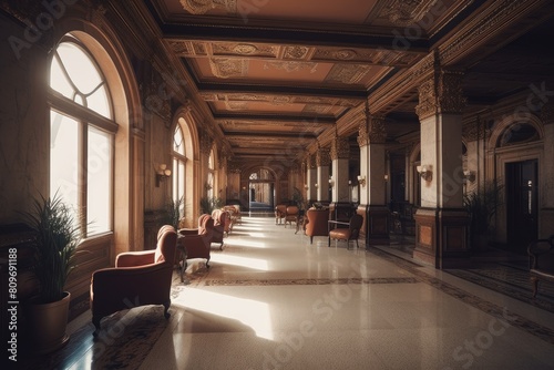 Interior of palace hotel style decoration © eartist85