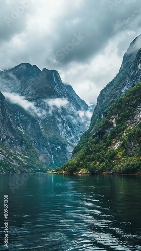 Breathtaking fjords flanked by towering mountains