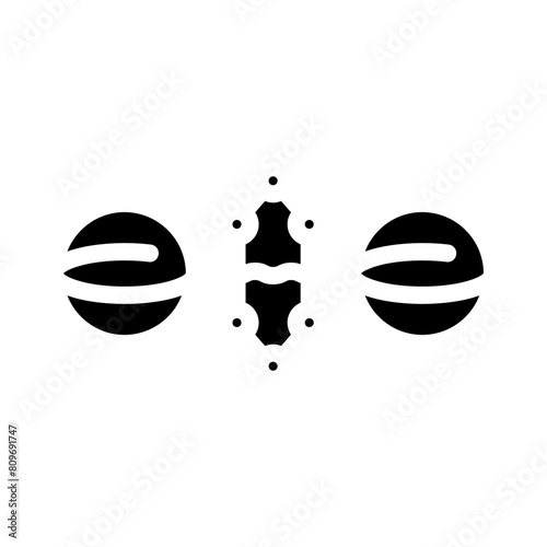 gate quantum technology glyph icon vector. gate quantum technology sign. isolated symbol illustration