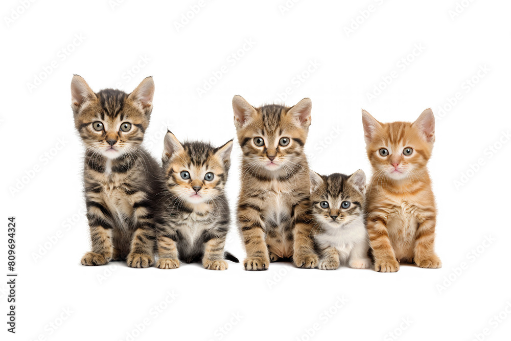 Cute Domestic Pets Isolated, White Background, Studio Portrait Animals Cute Domestic Pets Isolated, White Background, Studio Portrait Animals