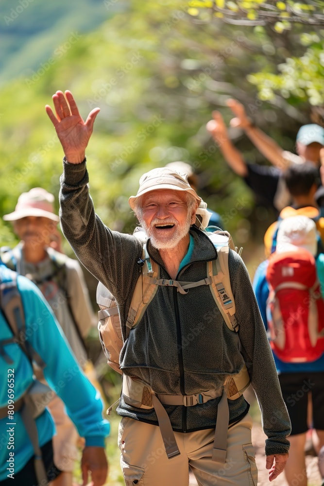Fototapeta premium group of persons standing next to each other in a cultural exploration setting