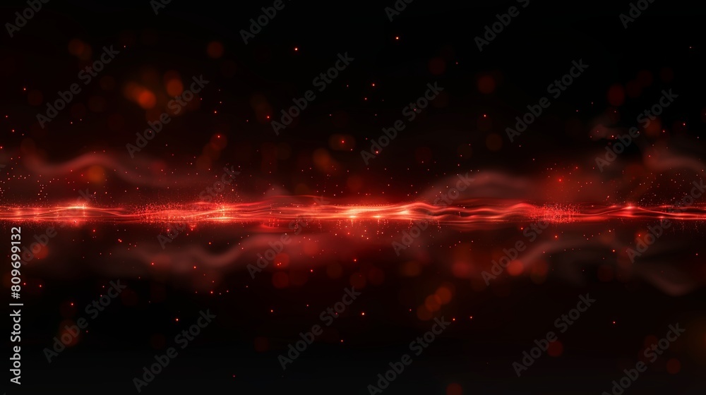 Digital dark brown abstract background with explosions of sparkling waves and deep space, particles forming lines, surfaces, and grids.