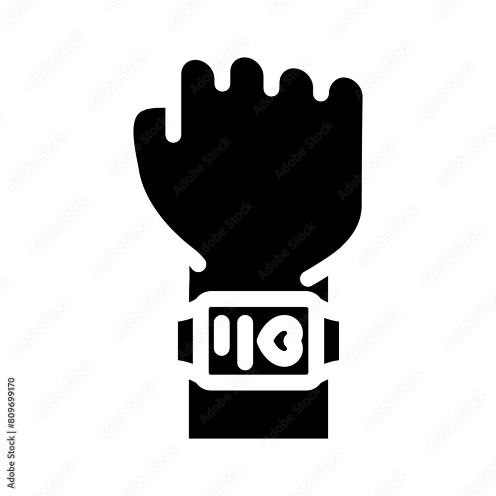 wearable tech enthusiast glyph icon vector. wearable tech enthusiast sign. isolated symbol illustration wearable tech enthusiast glyph icon vector. wearable tech enthusiast sign. isolated symbol illustration