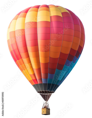 Hot Air Balloon Floating in the Sky isolated on a transparent background