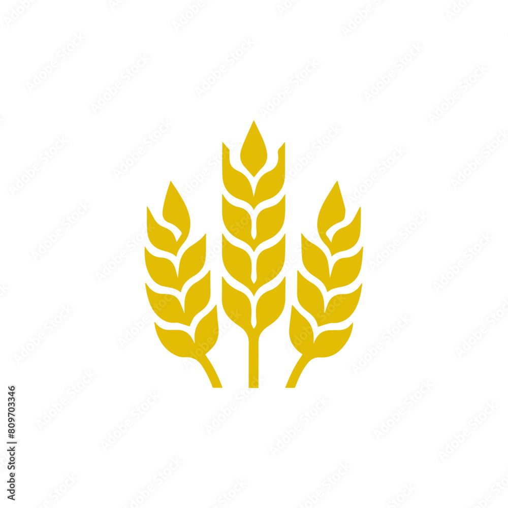 Wheat ear icon vector Wheat ear icon vector