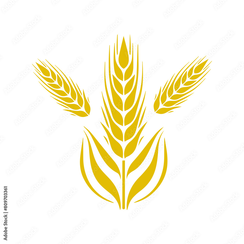 Wheat ear icon vector Wheat ear icon vector