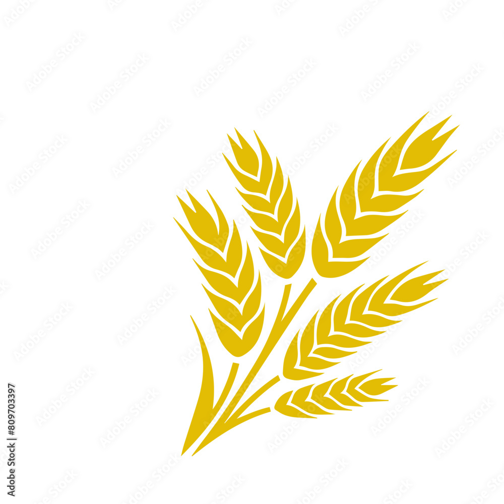 Wheat ear icon vector Wheat ear icon vector