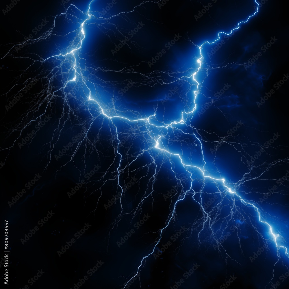 Electrifying Display of a Lightning Bolt Illuminating the Night Sky Electrifying Display of a Lightning Bolt Illuminating the Night Sky
