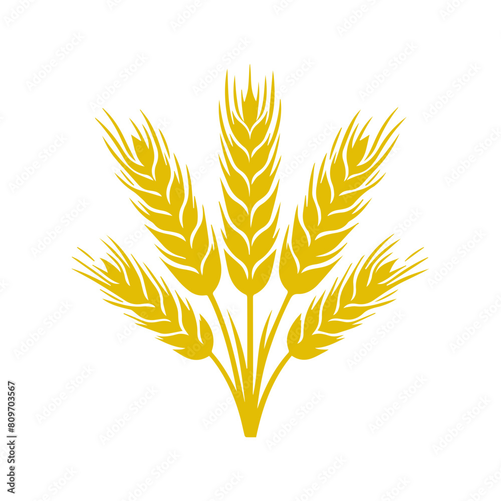Wheat ear icon vector Wheat ear icon vector
