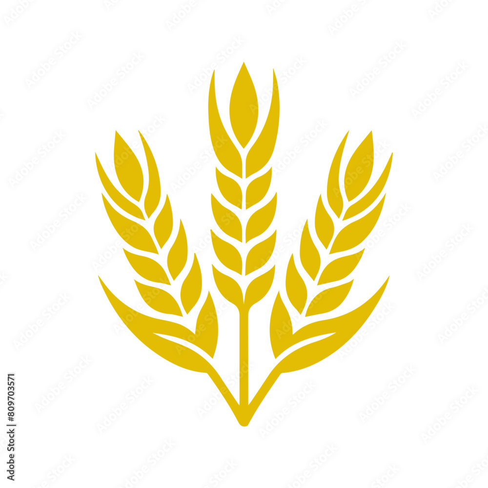 Wheat ear icon vector Wheat ear icon vector