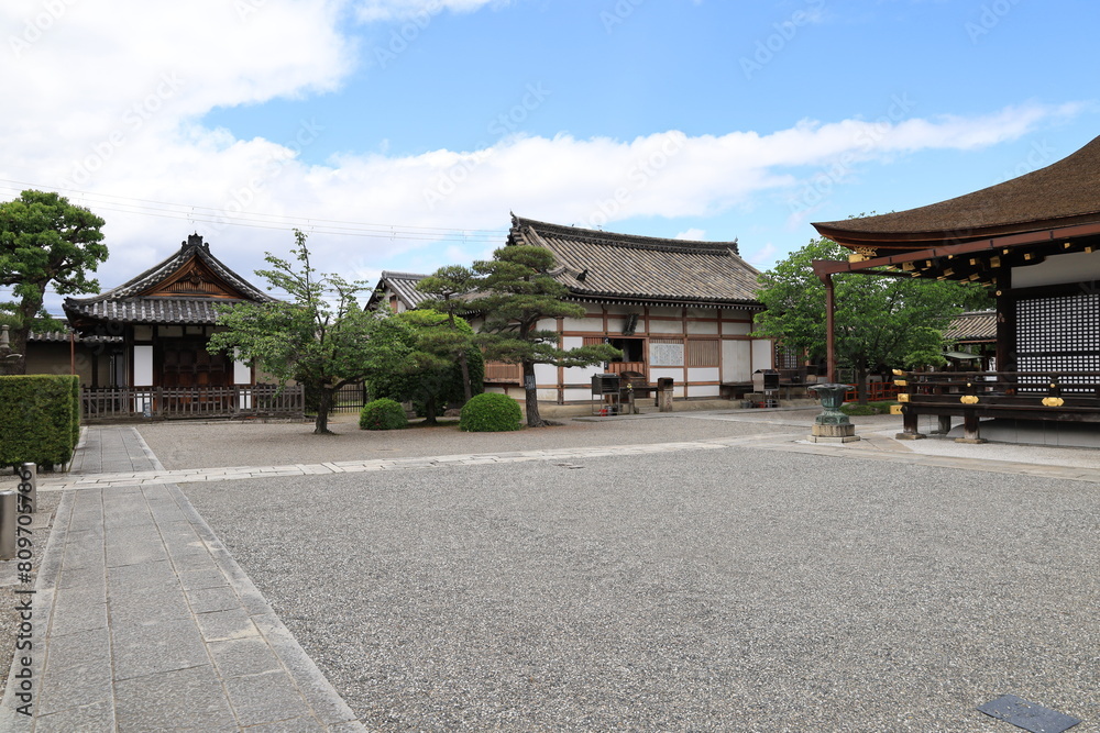 A Japanese temple in Kyoto : a scene of the precincts of To-ji Temple