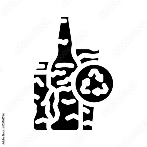 ewaste waste sorting glyph icon vector. ewaste waste sorting sign. isolated symbol illustration