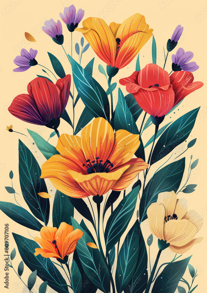 Elegant Floral Illustration Elegant Floral Illustration