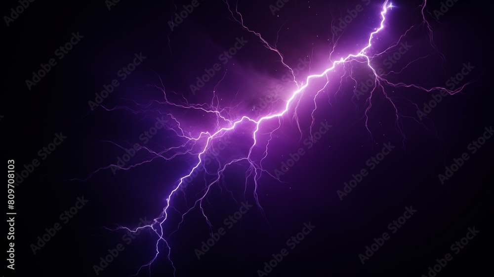 Dynamic Electricity in Nature: A Stunning Lightning Bolt Illuminating the Night Sky Dynamic Electricity in Nature: A Stunning Lightning Bolt Illuminating the Night Sky